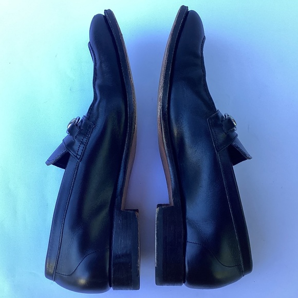 Black Meermin Silver Horse Bit Goodyear Welted Loafers 9.5 - Picture 6 of 9